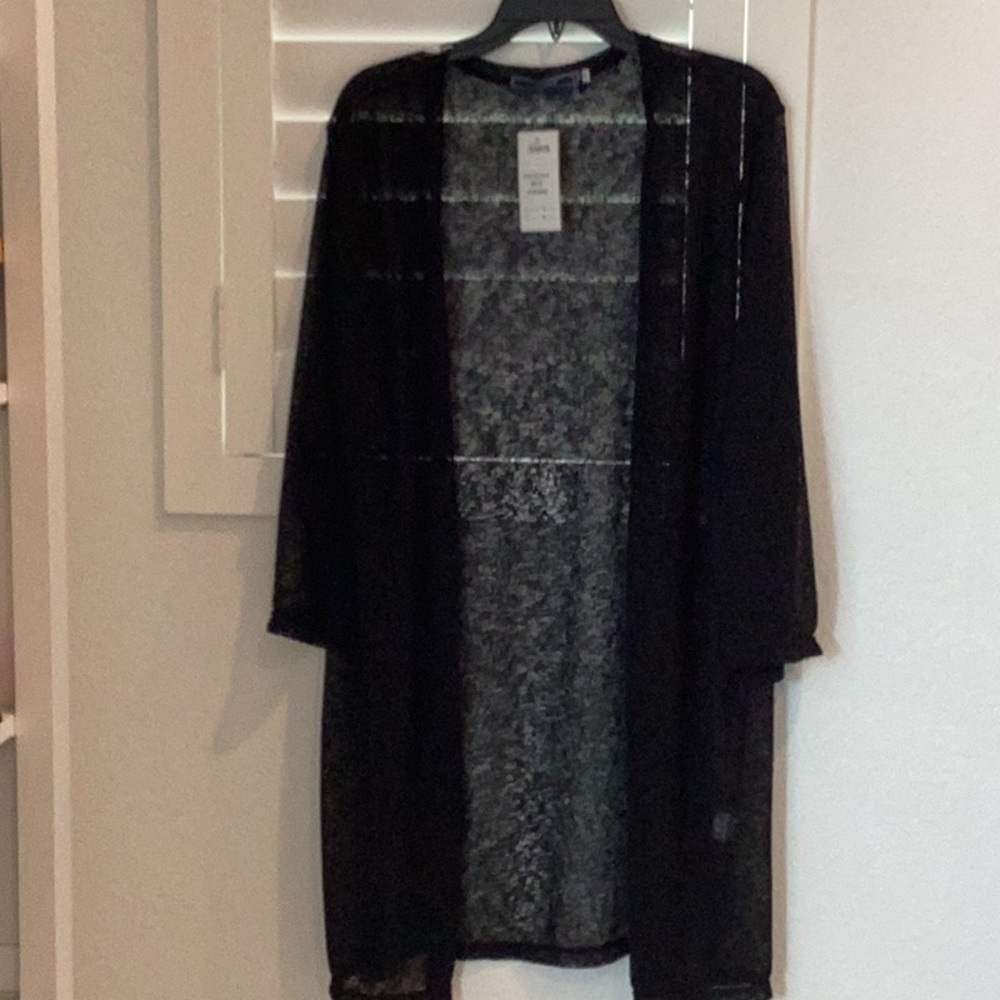 Women’s Highness Black Sheer Cover Up, SIZE 3X, NWT